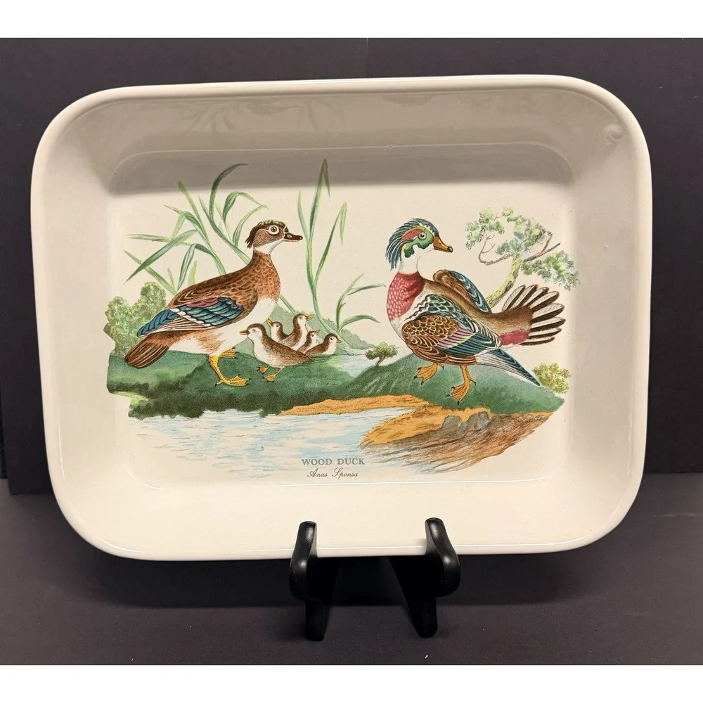 Vtg Portmeirion Birds of Britain Susan Williams Ellis Wood Duck Casserole Dish